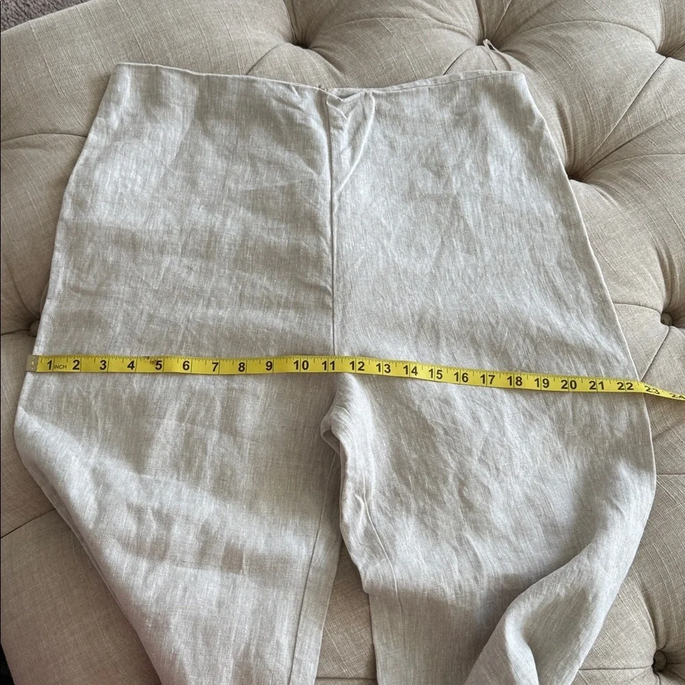 Reformation 100% Linen Elegant Cream Women's Pants & Jumpsuit Set